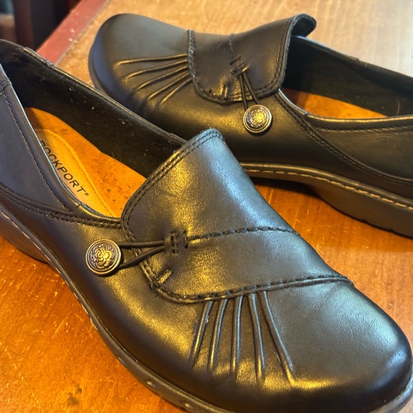Rockport Cobb Hill Collection. Size 6.5 Paulette Comfort Smooth Black Leather. - Picture 1 of 10